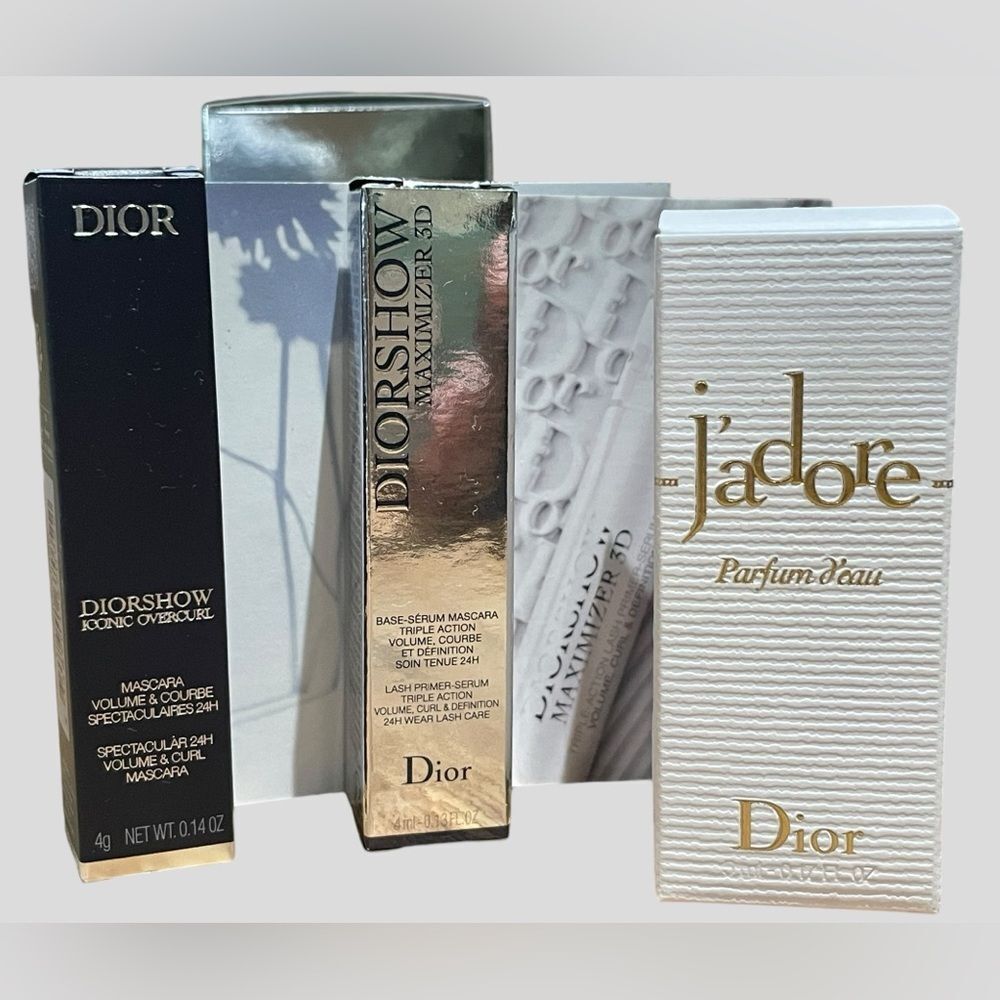 DIOR Lip Addict Rouge Dior J’Adore DIORSHOW Gift Set Pouch NEW - Picture 3 of 9